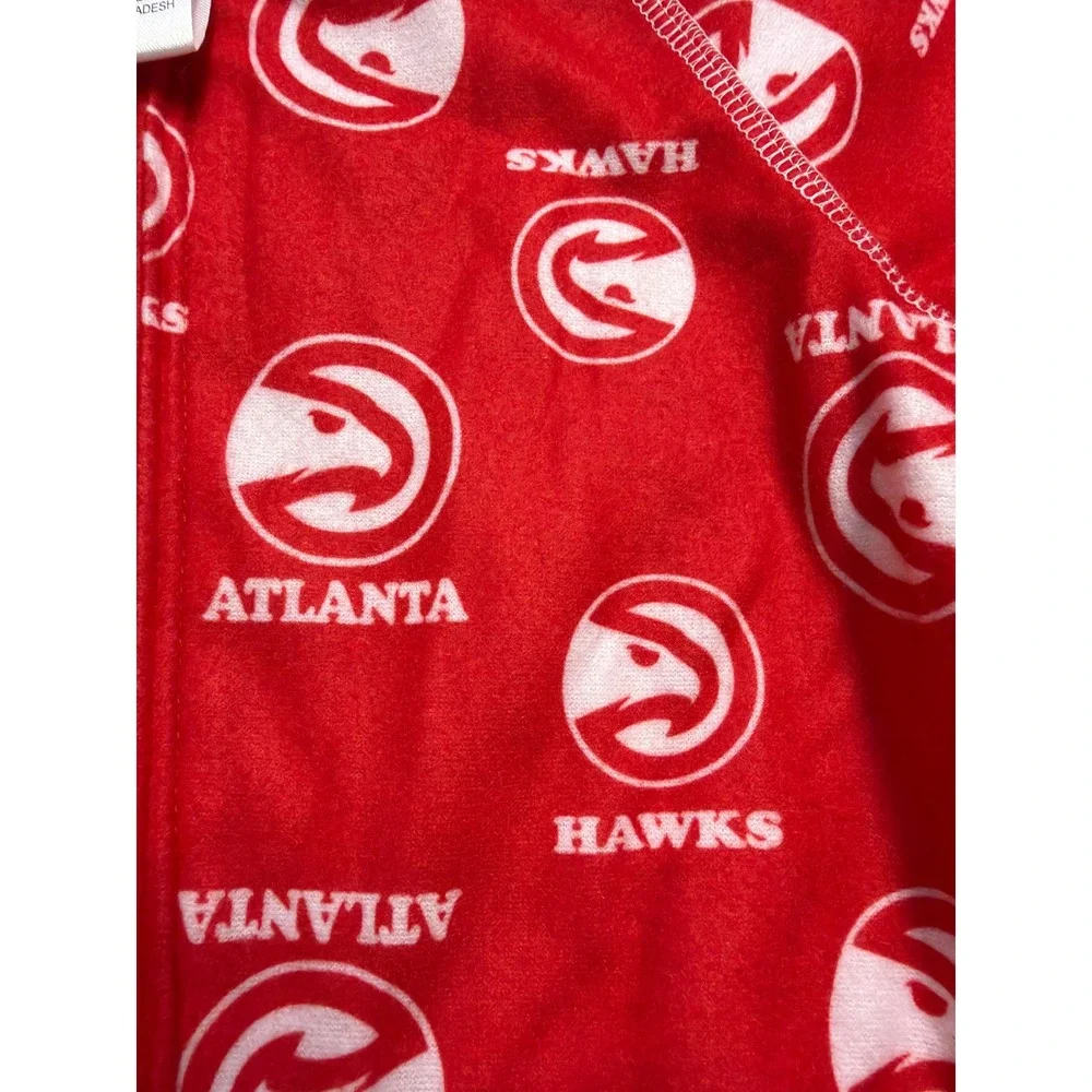 NBA Atlanta Hawks Red Fleece‎ Footed Sleeper Pajamas Infant 18M KNG-2286Y HA